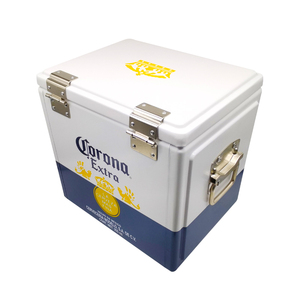 Logotipo de corona portátil Branding Beer bar Restaurante Ice Chest Table Retro Cooler Box - Product Image 4