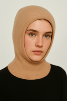 Balaclava en laine (90%) et cachemire (10%) pour usage quotidien, chaude et confortable, idéale pour les sports de plein air, personnalisable et prête pour l'hiver