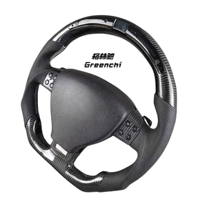พวงมาลัยคาร์บอนไฟเบอร์แบบกำหนดเองสำหรับ vw Mk4 R32 Golf gti jetta <span class=keywords><strong>Skoda</strong></span> Octavia Bora New Beetle SEAT Leon R36 GTI ไม่มีถุงลมนิรภัย - Product Image 3