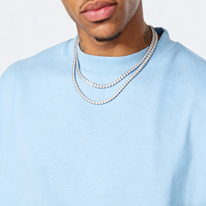 Camiseta de Hombre de Lujo, Hombros Caídos, Cuello Redondo, Camisetas Lisas para Diseño Personalizado, 100% Algodón, Gruesa, Talla Grande - Product Image 3