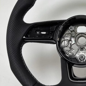 Volant en cuir <span class=keywords><strong>noir</strong></span> personnalisé pour Audi A1 A3 A4 A5 A6 B8 B8.5 S3 S4 S5 S6 S7 RS3 RS4 RS5 RS6 RS7 S8 - Product Image 3