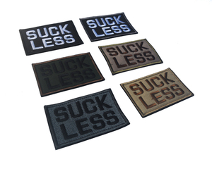 <span class=keywords><strong>Sac</strong></span> à Dos Tactique Bouteille DIY Lettre Patch SUCER MOINS Broderie Drôle Couleur Choix Tissu Étiquette <span class=keywords><strong>pour</strong></span> Voyage En Plein Air Veste <span class=keywords><strong>Sac</strong></span> - Product Image 4