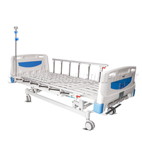 Lit d'hôpital en métal, lit de soins intensifs, lit multifonctionnel réglable pour les soins aux patients, pour une utilisation à domicile et à l'hôpital