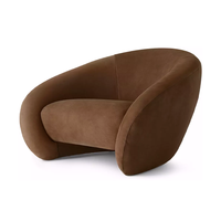 Neu eingetroffen: Luxuriöses Ledersofa-Set mit Wasserfall-Sitz, Einzelsessel und weichen Komfortkissen für Wohnzimmermöbel in Apartments