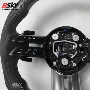 Volant en cuir et fibre de carbone Dragonfly adapté aux Mercedes-Benz W206 X167 G-Class W464 C257 GLA CLA35 CLS 53 G63 GLS63 AMG - Product Image 3
