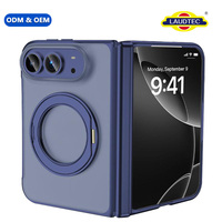 Coque de téléphone pliable magnétique douce mate avec protection de charnière anti-jaunissement en gros pour iPhone Duo
