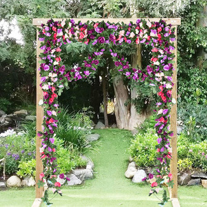 Guirlande de roses artificielles Xinlei de 65 pieds en soie pour décoration de mariage, extérieur et maison - Product Image 4