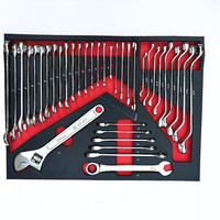 Juego de Llaves de Trinquete de 46 Piezas con Enchufe de 1/4 de Pulgada, Juego de Llaves de Tubo Métricas, Barra de Extensión, Herramientas Manuales, Estuche, para Reparación de Automóviles y Jardinería