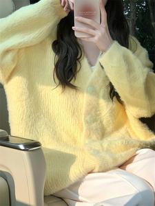 Maglieria da donna con logo personalizzato maglione di alta qualità maglione a maniche lunghe di base <span class=keywords><strong>Cardigan</strong></span> con bottone lavorato a maglia da donna - Product Image 5