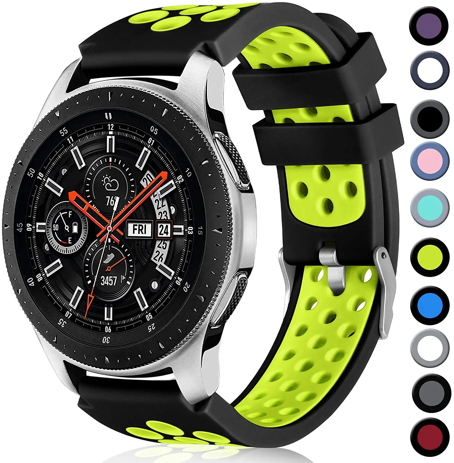 Adepoy S-S001 Custom For Samsung Gear S3 Frontier Reloj Sport Silicone 22mm Smart Watch band For 45mm galaxy watch 3 strap