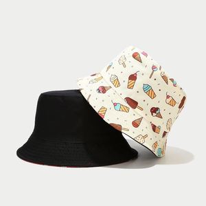 Nuevo Sombrero de Pescador Estilo Coreano, Suave, con Diseño de Helado de Dibujos Animados, para Estudiantes, Protección Solar, para Viajes - Product Image 2