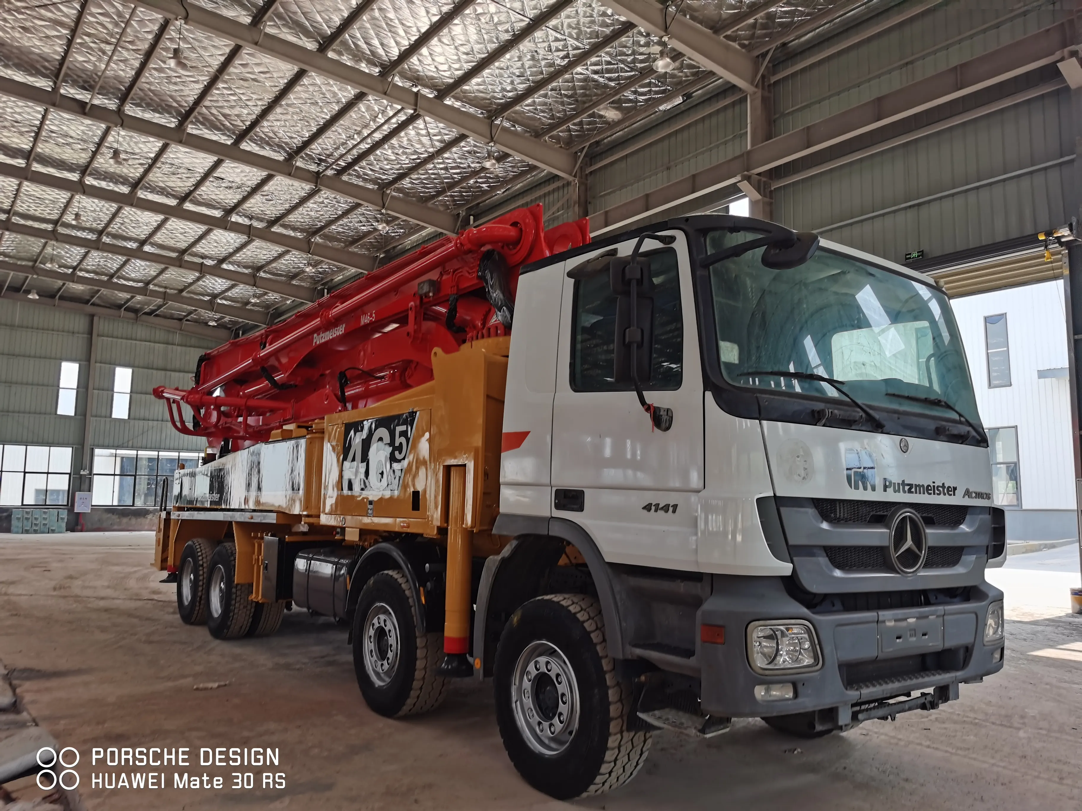 Pompe reconditionnée de Offre Spéciale mètres, camion de pompe à béton de ciment Diesel de putzmeister de M47-5 commerce de la chine