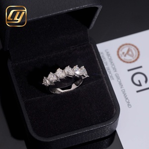 Anillo de Diamante Cultivado en Laboratorio con Corte Pera, Oro Blanco, Anillo de Compromiso para Mujer, Certificado IGI, Estilo Clásico, Anillo de Joyería de Plata 925 para Mujer - Product Image 1