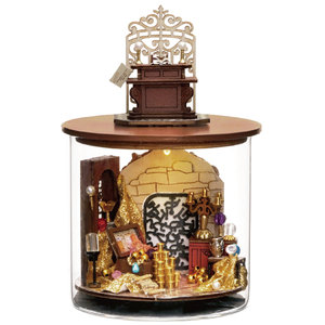 Kit de modèle 3D Dream in a Bottle - Maison miniature en bois dans un bocal en verre, décoration unique pour <span class=keywords><strong>la</strong></span> maison et le bureau, cadeau de bricolage haut de gamme pour adultes - Product Image 2