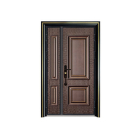 Portes d'entrée principales en acier inoxydable 2023, modèles de portes d'appartement, portes doubles, portes de sécurité en fer ou en acier extérieur pour la maison