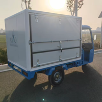 Tricycle cargo électrique à trois roues, fourgonnette fermée, moteur 2000W, trike de livraison à charge lourde pour la logistique et la livraison express