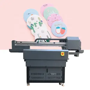 6 Color Plotter Big Format CMYK White Vanish Inkjet Digital Printing Machine 9060 Printer UV Flatbed Printer