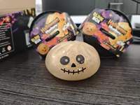 Boîte Mystère Halloween 2026 : Jouets Squishies Transparents à Presser, Jouets Anti-Stress Thème Halloween, Boîte de Présentation