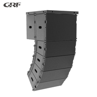 Vente en gros de haut-parleurs étanches doubles de 10 pouces haut-parleurs à réseau de lignes en bois système audio de subwoofer PA de 18 pouces pour événements en plein air