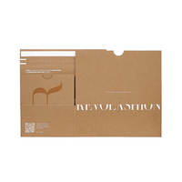 Carton ondulé personnalisé Carton fermeture éclair bande Commerce Mailing adhésif déchirure bande ouverte postale auto-scellante boîtes de papier logistique