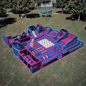 Trong nhà ngoài trời sân chơi khổng lồ <span class=keywords><strong>Inflatable</strong></span> công viên chủ đề trẻ em vui chơi giải trí Trampoline công viên lớn <span class=keywords><strong>Inflatable</strong></span> nhảy lâu đài bouncy - Product Image 2