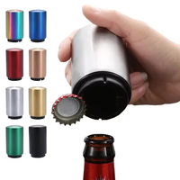 Ouvre-bouteille automatique magnétique pour vin et bière en acier inoxydable, ensemble de bar, logo personnalisable, utilisation en fête