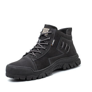 Chaussures de sécurité étincelles en cuir suédé soudures travail du cuir soudage décontracté en cuir composite orteil <span class=keywords><strong>botte</strong></span> pour homme travail quotidien - Product Image 1