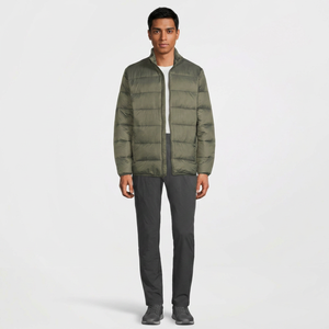 Veste matelassée en toile pour homme, respirante et confortable, style décontracté, haute qualité, prix abordable, style urbain pour adultes, vente en gros OEM - Product Image 1