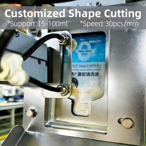 Multi Function Cosmetic Gel Packaging Machine for Facial Cleanser Lotion Small Bag Irregular Special Shape Sample <strong>Sachet</strong> - Product Image 3