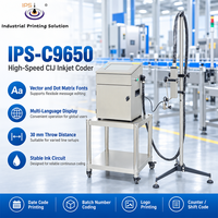 Codeur à jet d'encre Cij IPS-C9650, imprimante à jet d'encre pour œufs, imprimante industrielle Cij, imprimante matricielle, machine de codage de date d'expiration, écran 10,1 pouces