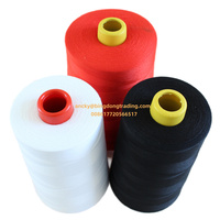 5000 kain jahit poliester Spun 100% baru Virgin celup TFO meter merah Cina mengkilap 20/2 40/2