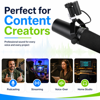 Microphone de studio dynamique SM7dB avec préampli intégré - Micro XLR pour podcasting, streaming et enregistrement vocal, son chaud et lisse