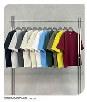 T-shirt ample vintage 100 % coton épais 400 g, personnalisable avec logo, vente en gros, style streetwear américain rétro
