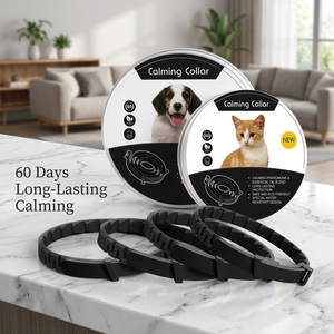 Pita Kalung Penenang Anjing-Bahan Karet Ramah Lingkungan Tahan Air Desain Sederhana Solid Mengurangi Kecemasan Hewan Peliharaan Minyak Esensial Alami - Product Image 2