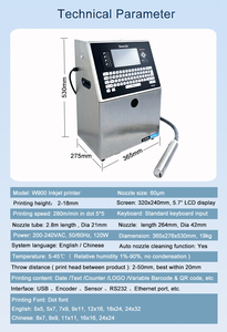 Yüksek fonksiyonlu kalite CIJ mürekkep püskürtmeli yazıcı, üretim hattı için adanmış QR kod parti numarası işleme kablosu plastik torba Flex - Product Image 5