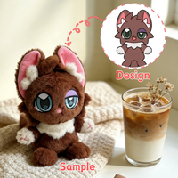 Mascotte de personnage de dessin animé, mini animaux en peluche, fabricants de peluches personnalisées, peluche personnalisée, poupée en peluche d'anime