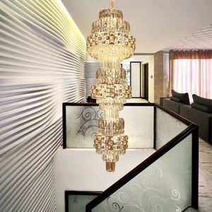 New Arriving Modern Elegant Large Luxury Crystal Chandelier <strong>Cylinder</strong> Pendant <strong>Light</strong> Custom Pendants - Product Image 2