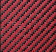 Motif de tissu tissé mélangé en fibre de carbone noir rouge