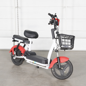 Vélo électrique de ville en acier au carbone de 14 pouces, 48V 350W, 3 vitesses, 2 <span class=keywords><strong>places</strong></span>, avec affichage numérique électronique et double suspension - Product Image 2