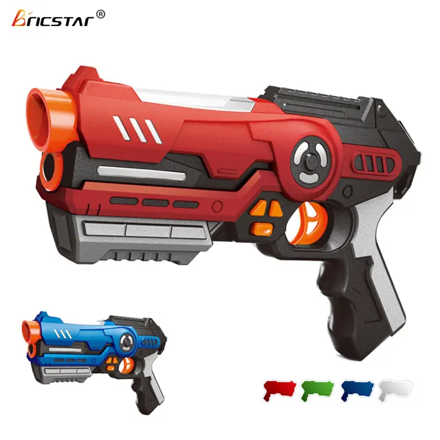 Bricstar Infrarot elektrisches Spielzeug Laser Battle Gun Kinder Lernspiel mit Licht und Ton, Schieß spiel Spielzeug