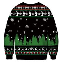 OEM Arbre de Noël Pull Cardigan Pull Hiver Nouveau Lâche Premium Unisexe Personnalisé Tricoté pour Hommes Pull de Noël
