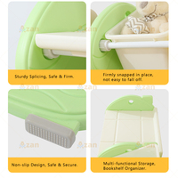 Meuble de rangement moderne en plastique en forme de maison champignon, étagère multifonctionnelle pour enfants, organisateur de jouets pour chambre d'enfant OEM ODM