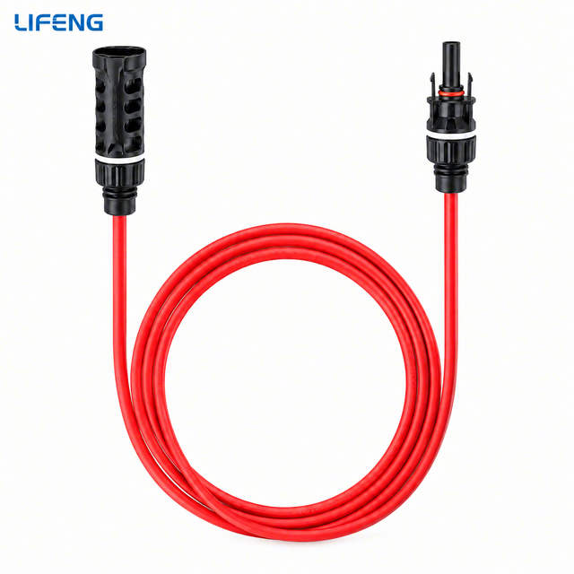 Customized XLPE Stranded Solar Extension Cables with Connectors Auto & Industrial Use Tinned Copper Conductor IP68 Rated 1500V