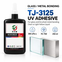 Adhésif UV transparent TJ-3125 pour collage du verre, du métal et du cristal, colle UV industrielle non collante