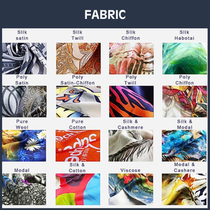 Sciarpa Quadrata in <span class=keywords><strong>Seta</strong></span> Classica Personalizzata Bianca e Nera con Motivo a Croce e Design a Spirale, Stampa Serigrafica su Twill, Sciarpa Personalizzata con Logo - Product Image 5