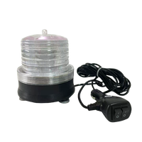 Sirena de Alarma Recargable Audible y Visual con Luz Estroboscópica LED, Luz de Advertencia Audiovisual para Vehículos
