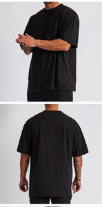 Ropa deportiva para hombre más vendida, ropa de gimnasio, camisetas deportivas blancas de cuello redondo personalizadas de algodón - Product Image 3