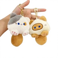 Peluche chaton chanteur, célèbre sur internet, thème chat créatif, pendentif porte-clés pour sac d'école, poupée de machine à griffes, cadeau, 14 cm, coton PP