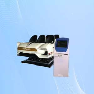 เครื่องเล่นเกมยิงปืนเสมือนจริง <span class=keywords><strong>VR</strong></span> 9D สีสันสดใสในสวนสนุกในร่ม พร้อมเครื่องหยอดเหรียญ และโรงภาพยนตร์ <span class=keywords><strong>VR</strong></span> 360 องศา - Product Image 2