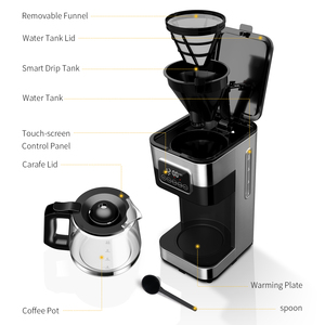<span class=keywords><strong>Filtre</strong></span> à café OEM ODM Compact 900 Watts <span class=keywords><strong>Cafetière</strong></span> programmable électrique - Product Image 6